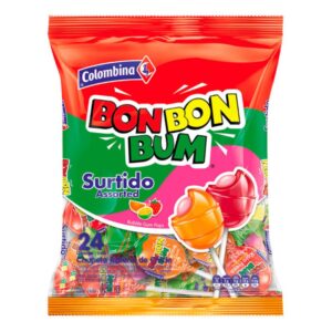 BON BON BUM SURTIDO COLOMBINA 408 gr 24 PIEZAS