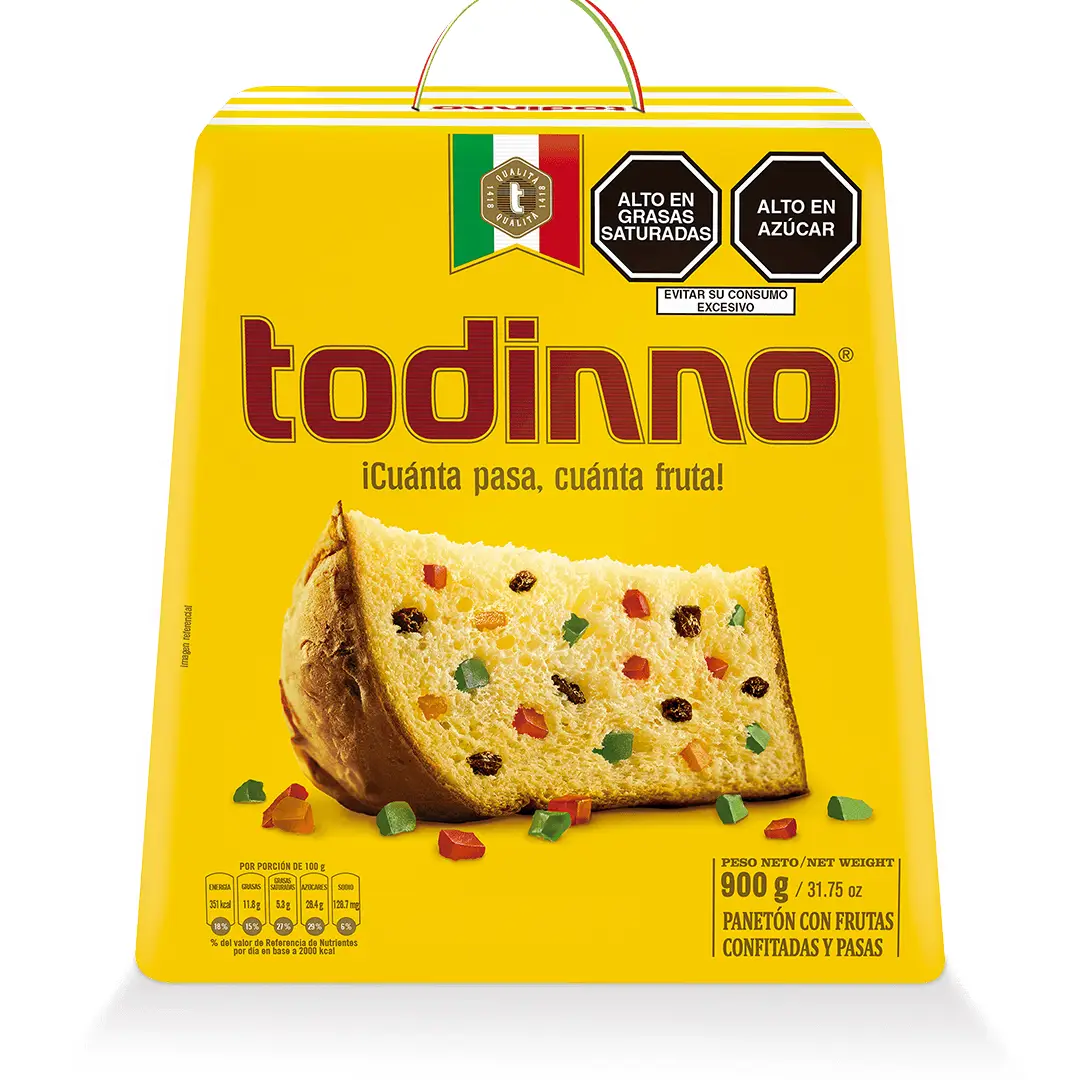 Todinno Paneton 900g Panettone Latinoamericano Natale | Intmarket